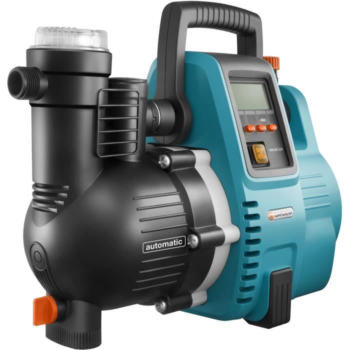 GARDENA 5000/5E LCD Comfort automatische pomp voor huis en tuin – 1300W – Debiet 5000 l/u – Druk 5,0 bar – 5 jaar verlengde garantie