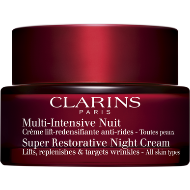 Clarins Multi-Intensive Night Cream Ryppyjä ehkäisevä yövoide kiinteyttävällä vaikutuksella 50 ml