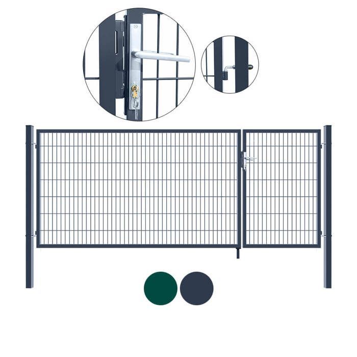 Portão de Jardim HOME DELUXE 'ADITUS' > Dimensões: 120 x 350 cm - Cor: Verde