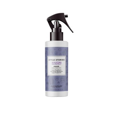Alfaparf Milano Style Stories Sculpting plaukų lakas, itin stipri fiksacija ir spindesys, 250 ml