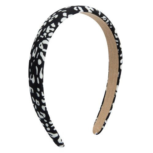 Naglavni trak Oh My Hair z živalskim potiskom, črn leopard Naglavni trakovi in turbani
