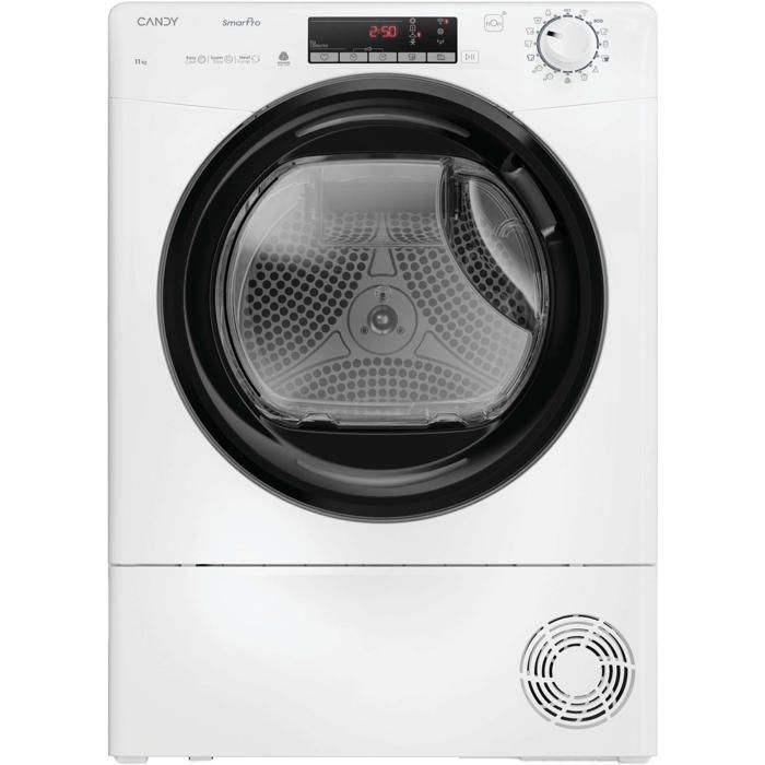 Secadora de roupa com bomba de calor Candy CROEH11N2TBE-S - 11 kg - SmartPro Connected - Classe D - Branca