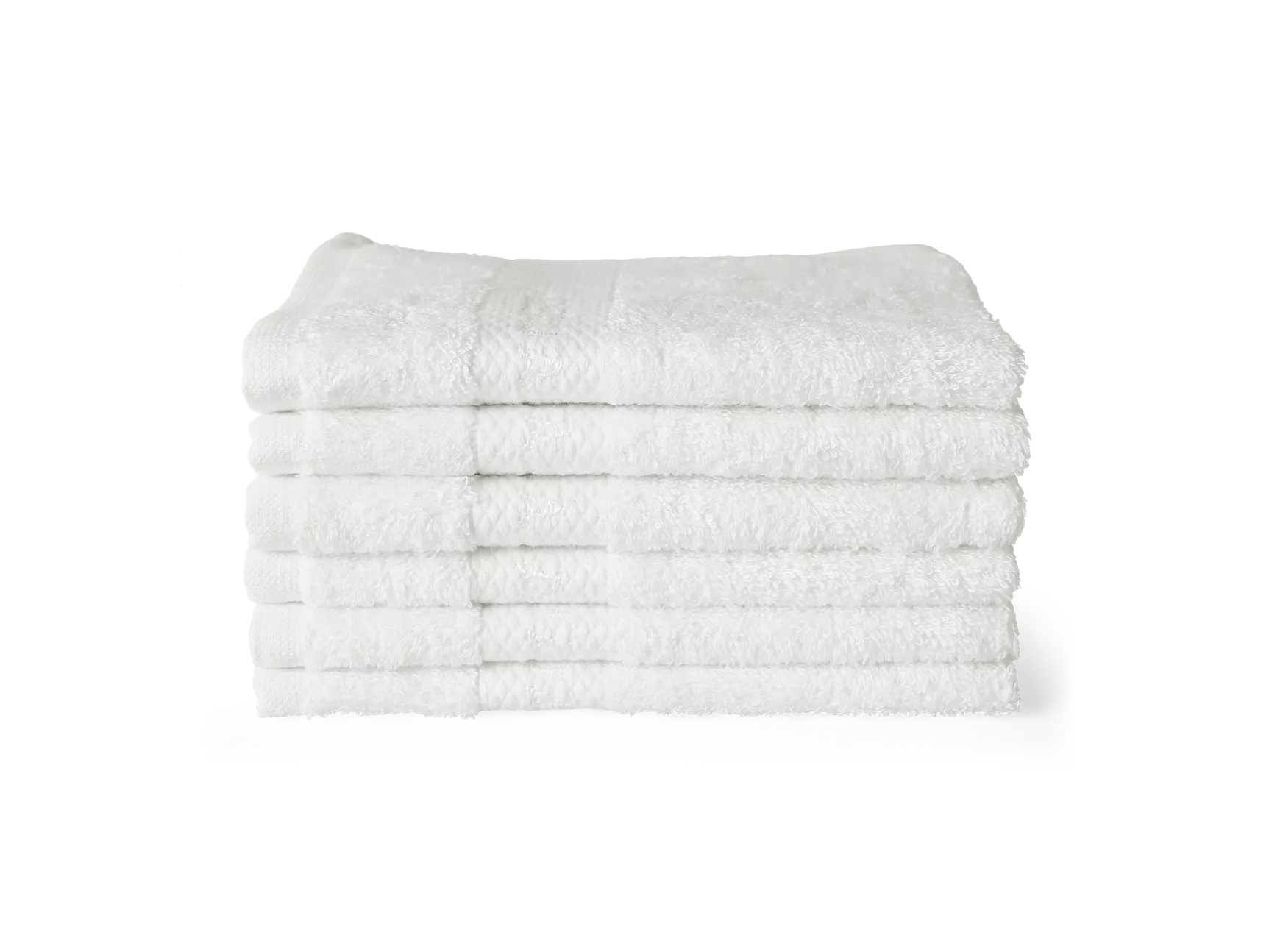 Īpaši gluds kokvilnas viesu dvielis 30x30cm, gandrīz balts