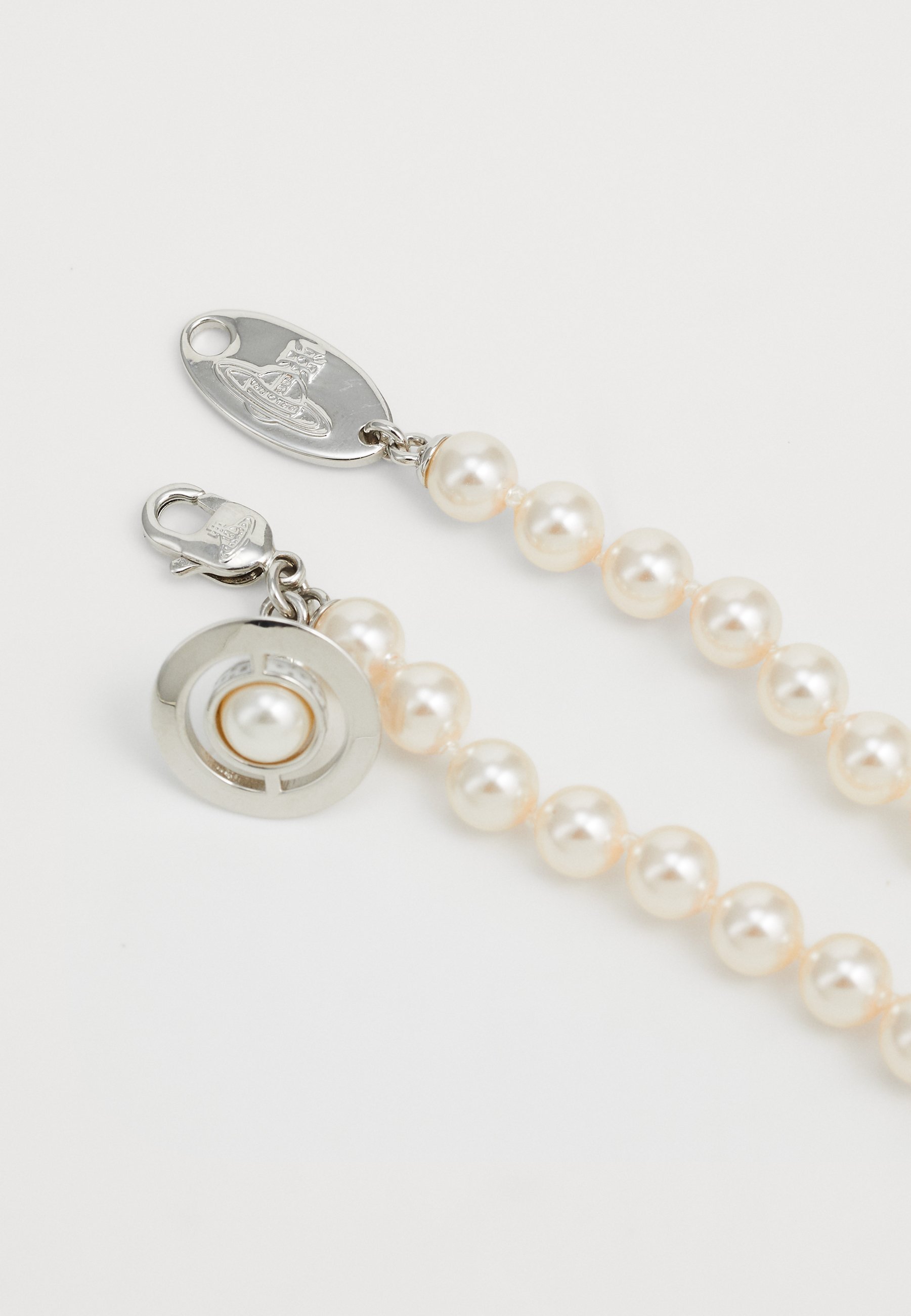 Vivienne Westwood SIMONETTA UNISEX KETTING - Halsketting - gebroken wit/zilverkleurig