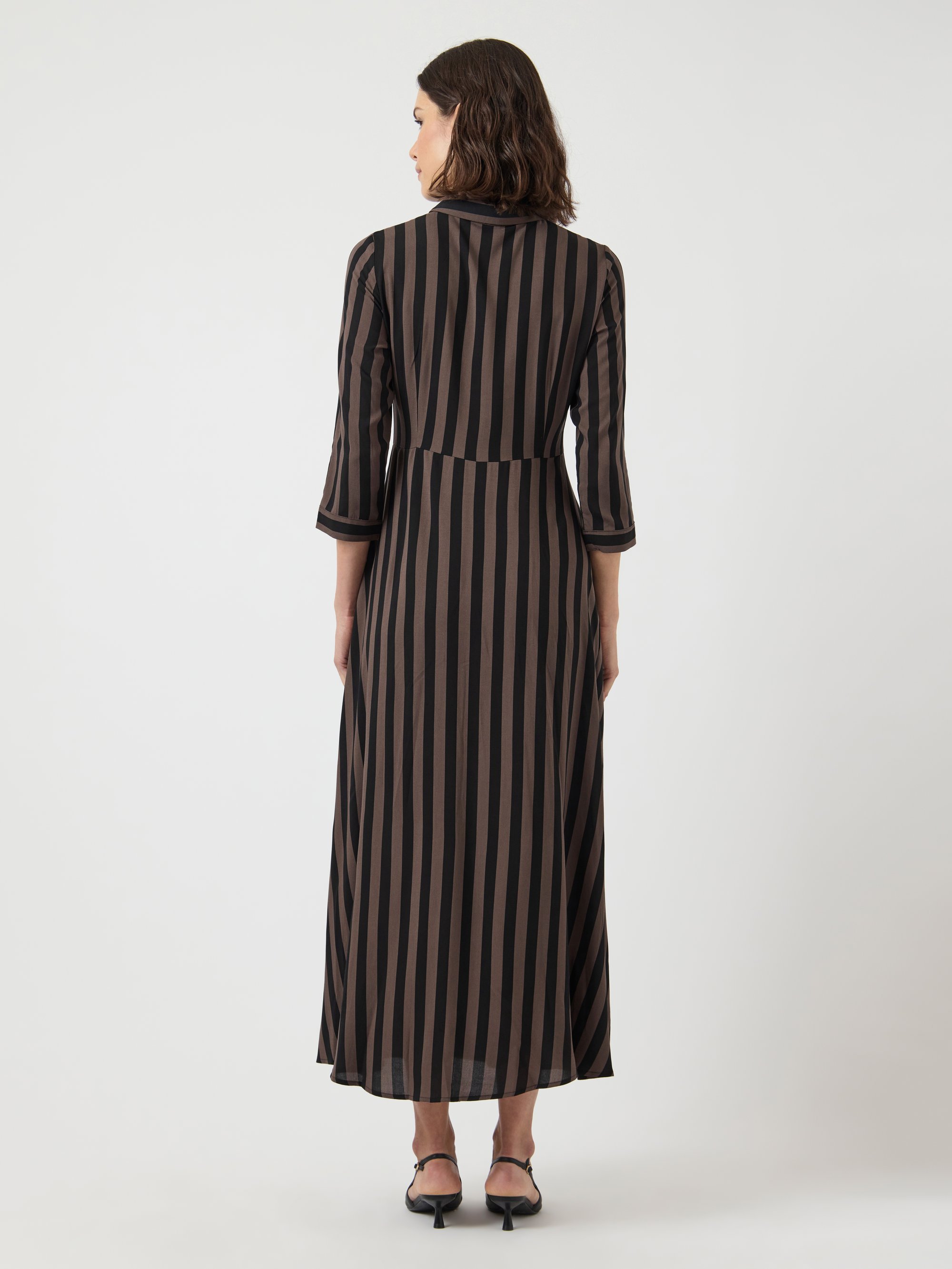 YAS YASSAVANNA - Robe-chemise - marron chocolat/noir
