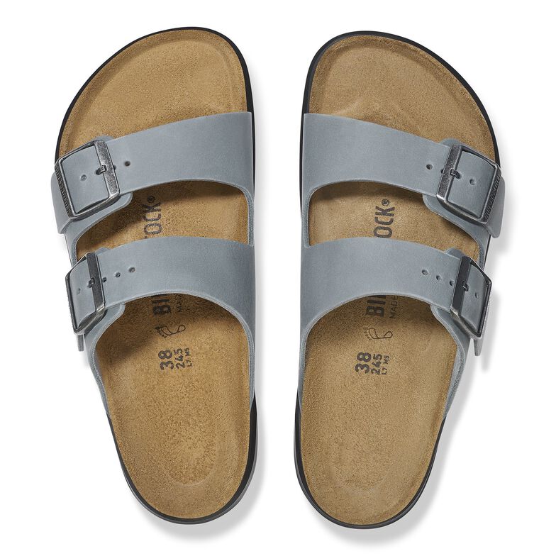 Arizona Crosstown Pelle oliata - Basalt Gray Basalt Gray
