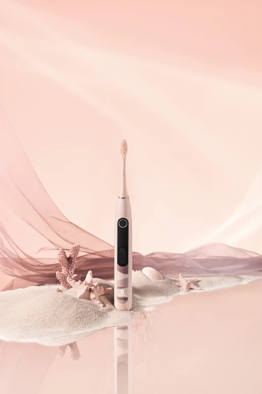 Oclean X10 Set електричне соничне четкице за зубе, двоструко паковање, розе и сребрне боје