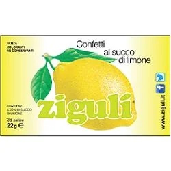 ZIGULÌ Zigulì Limón ampollas 36 bolas de confeti