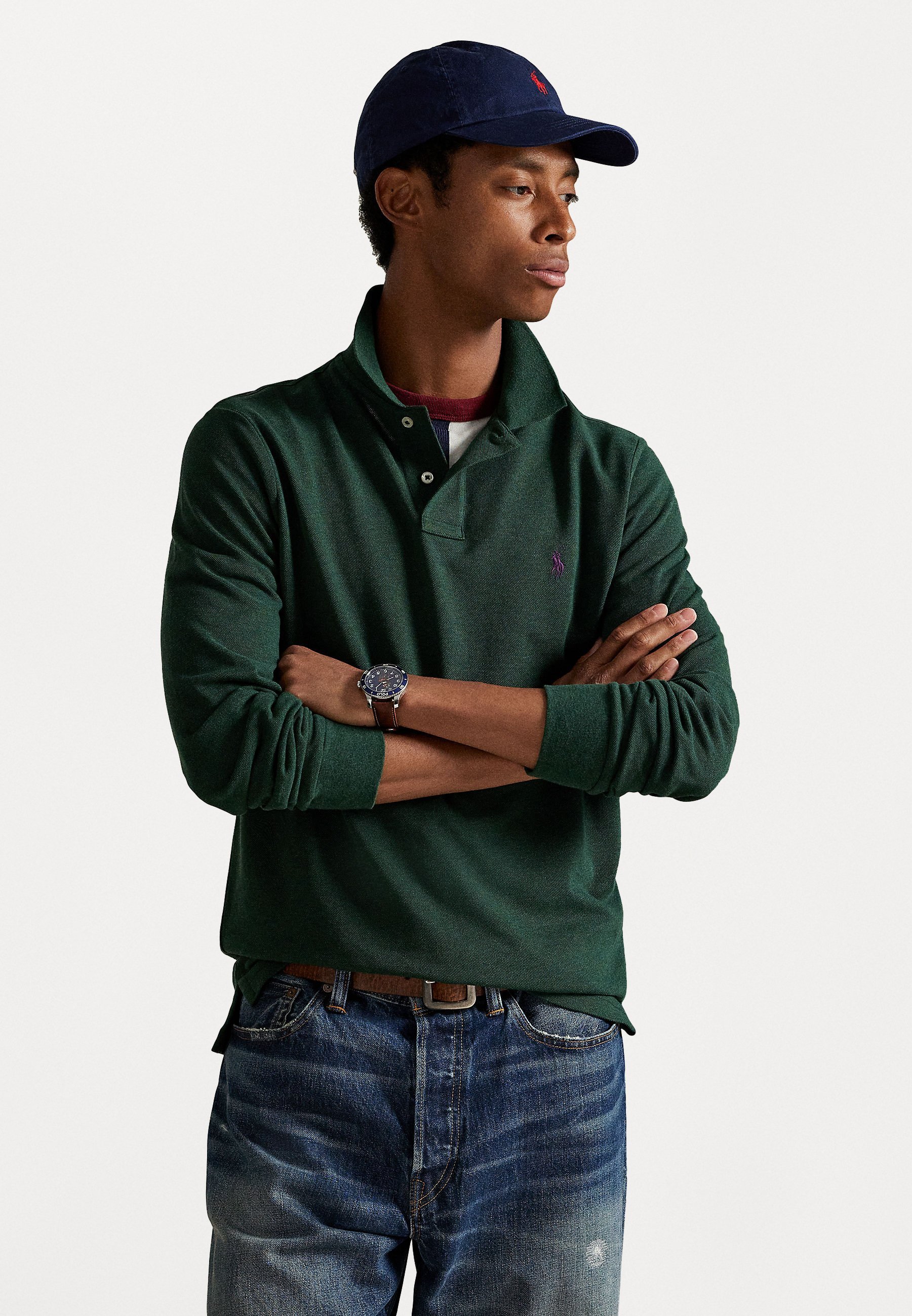 Polo Ralph Lauren top met lange mouwen - Top met lange mouwen - Schotse dennenheide