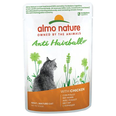 Almo Nature Bustine Anti-Bollini di Capelli Olistiche 70g
