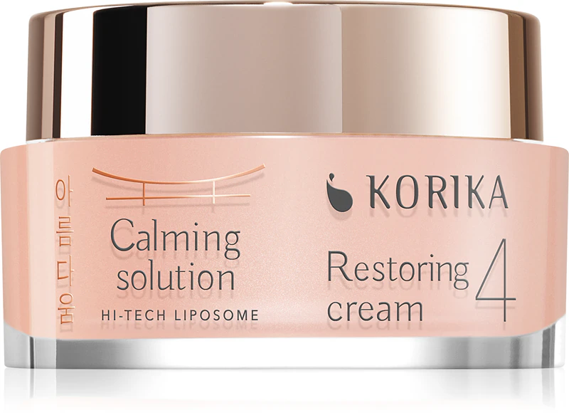 KORIKA HI-TECH LIPOSOME Solução calmante Creme restaurador Creme nutritivo e suavizante