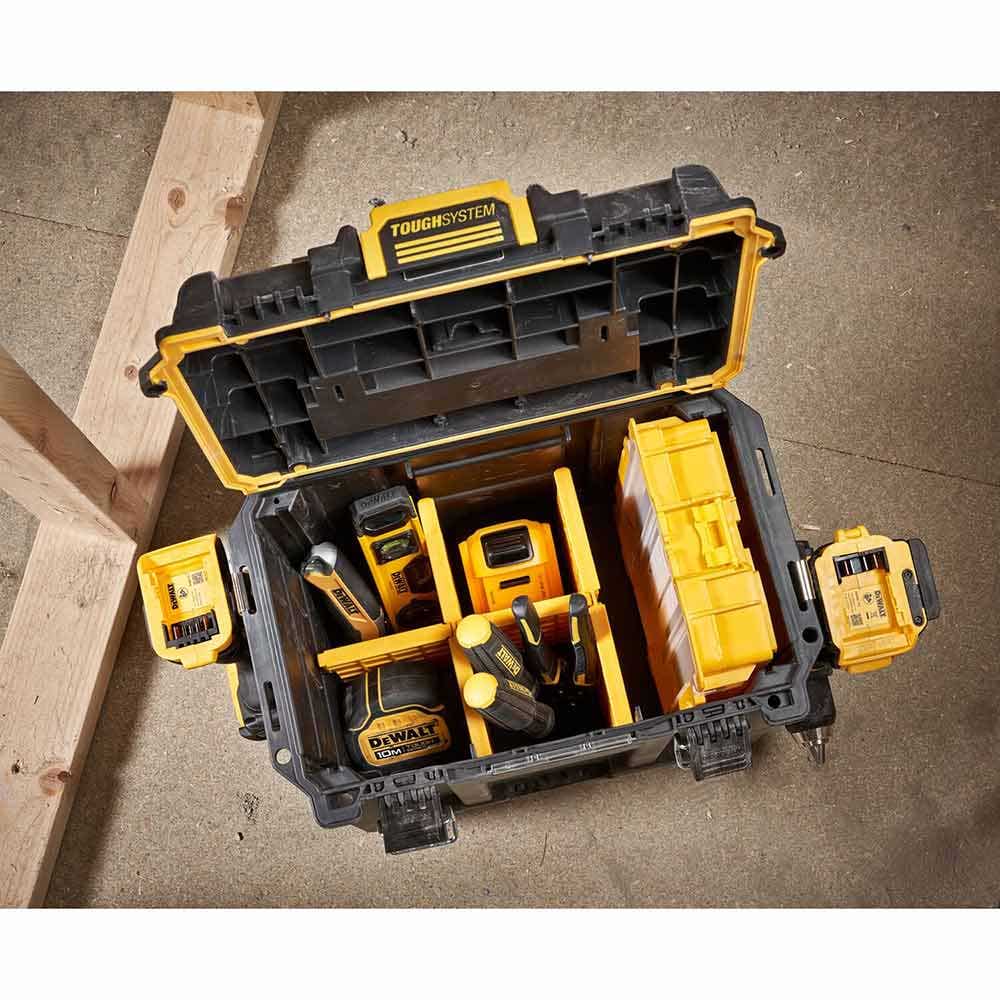 Caixa de ferramentas DEWALT TOUGHSYSTEM 2.0 de meia largura DWST08035-1