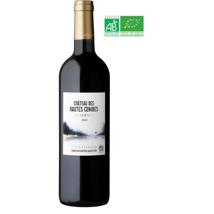 Château des Hautes Combes 2020 Burdeos - Vino Tinto Burdeos - Ecológico