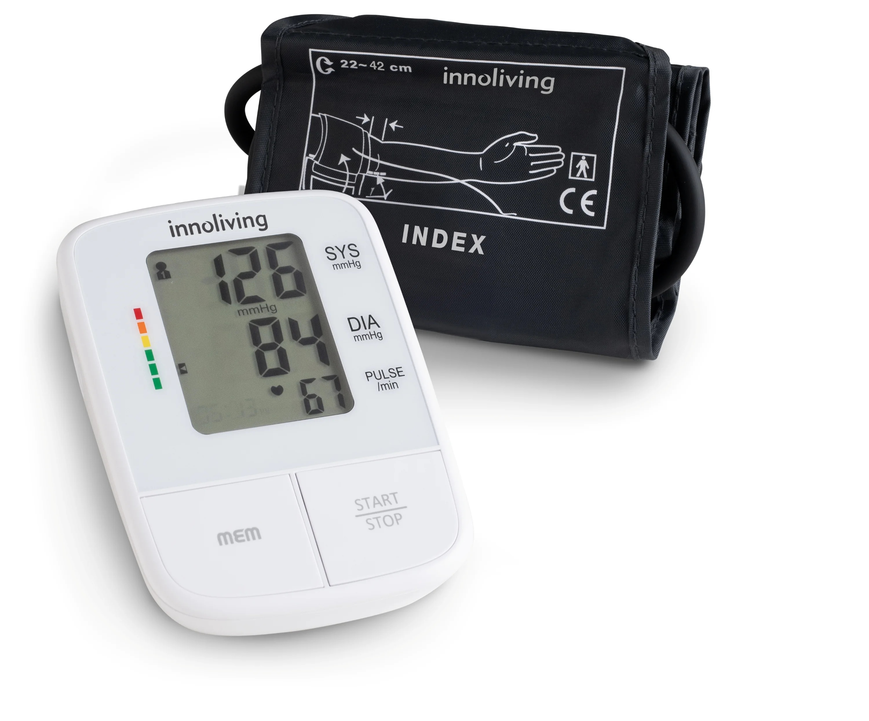 INNOLIVING Monitor de pressão arterial automático Innoliving com visor grande