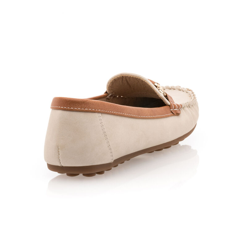 Beige Damen-Loafer/Bootsschuhe