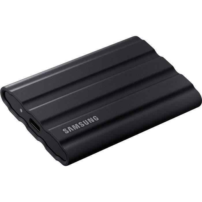 Disco duro externo SSD SAMSUNG T7 Shield negro de 2 TB MU-PE2T0S/EU