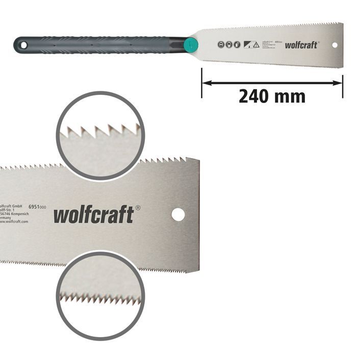 444129 Juego de herramientas esenciales Wolfcraft para la fijación de rodapiés