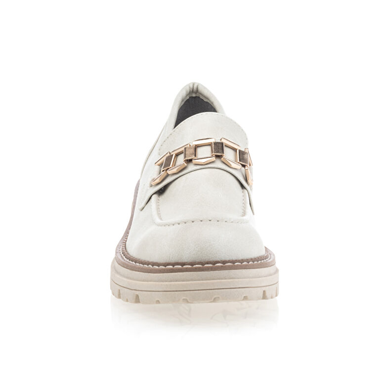 Beige loafers/båtsko til dame
