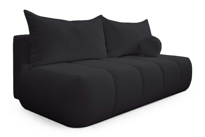 Sofa trzyosobowa PIANO z funkcją spania Czarny
