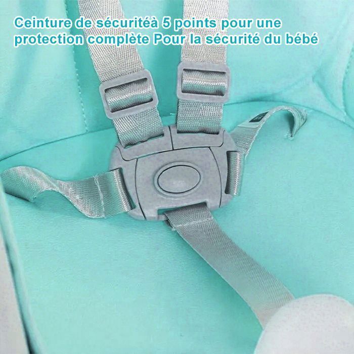 Seggiolone K IKIDO per bambini, pieghevole e trasformabile con tavolino, per bambini dai 6 mesi ai 3 anni, colore verde.