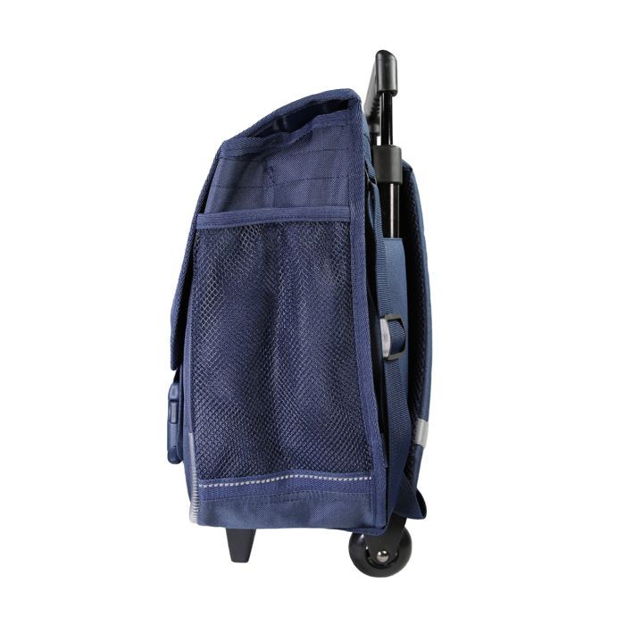 Bagtrotter - Super Mario - 38cm Schoolbag - Rolling Schoolbag - Navy Blue - 2 Compartments - 1 Pocket Under Flap - Shoulder Straps...