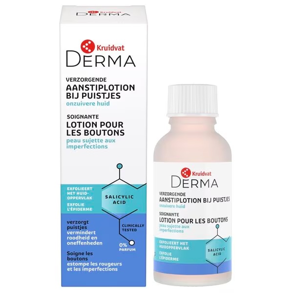 Kruidvat Derma Drying Spot Losjons pret pinnēm<br>30ml, netīrai ādai