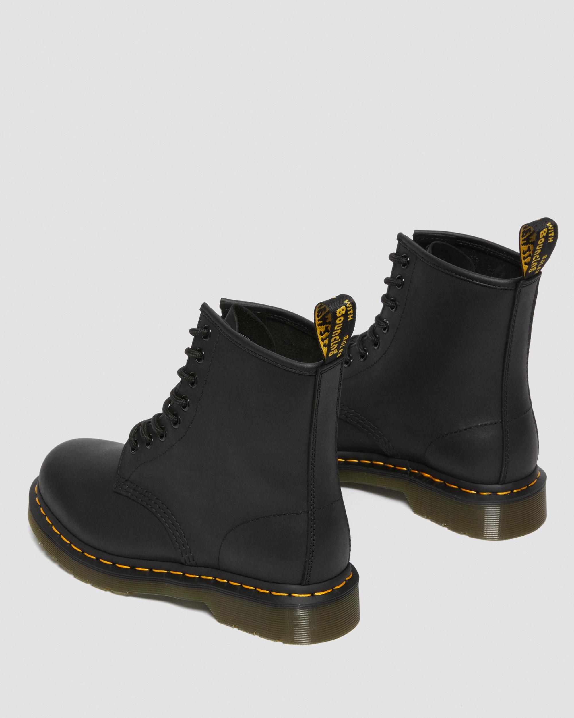 1460 Greasy Leather Lace Up Boots