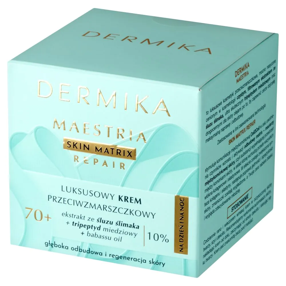 Dermika Maestria Luksusowy krem przeciwzmarszczkowy 70+ na dzień i na noc 50ml