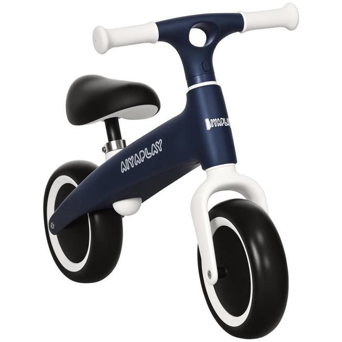 Bicicleta de equilibrio AIYAPLAY para niños - asiento ajustable, 2 ruedas, sin pedales - para bebés de 18 a 36 meses - hasta 25 kg - azul