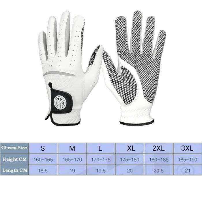 Gants de golf - SALALIS - Main gauche - Cuir respirant - Antidérapants - Confort optimal