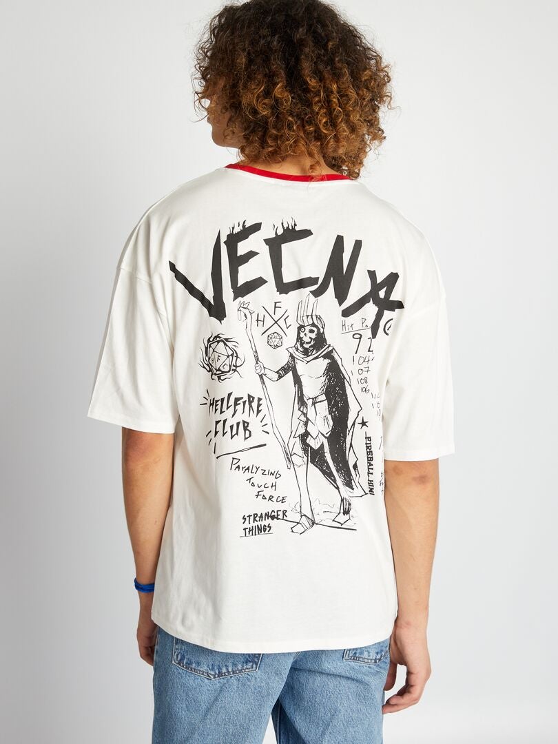Camiseta de punto de 'Stranger Things' - BLANCA