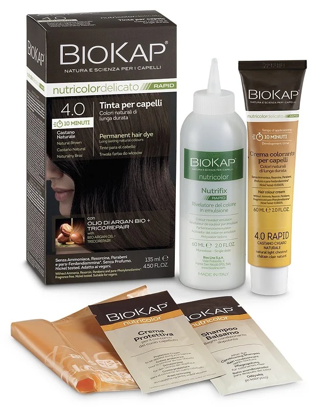BIOKAP Biokap Nutricolor Delicato Rapid 4 Bruine haarkleuring