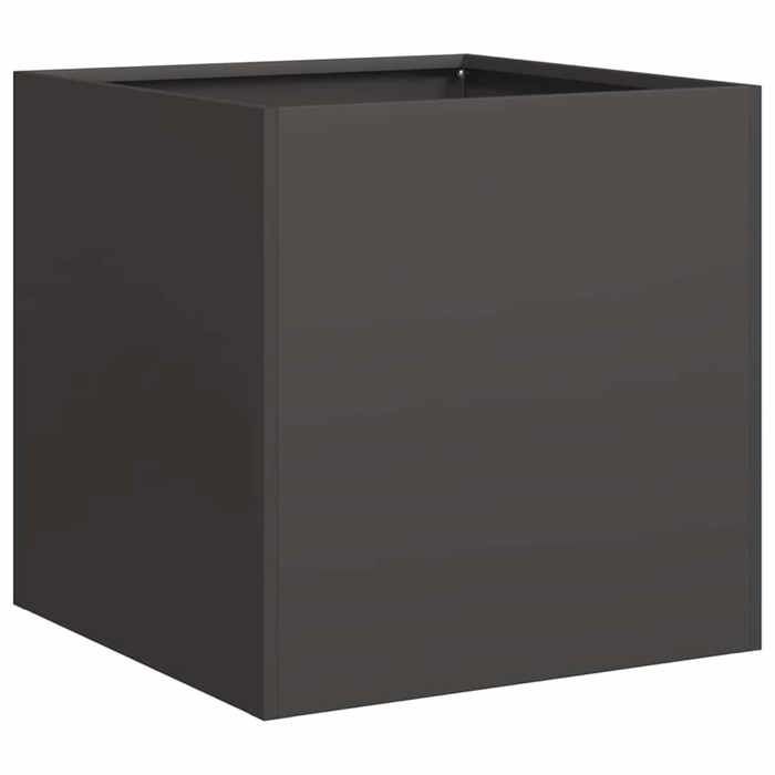 vidaXL Jardinière noir 40x40x40 cm acier laminé à froid, pot de fleurs, support de plantes, lit surélevé, support de 860661