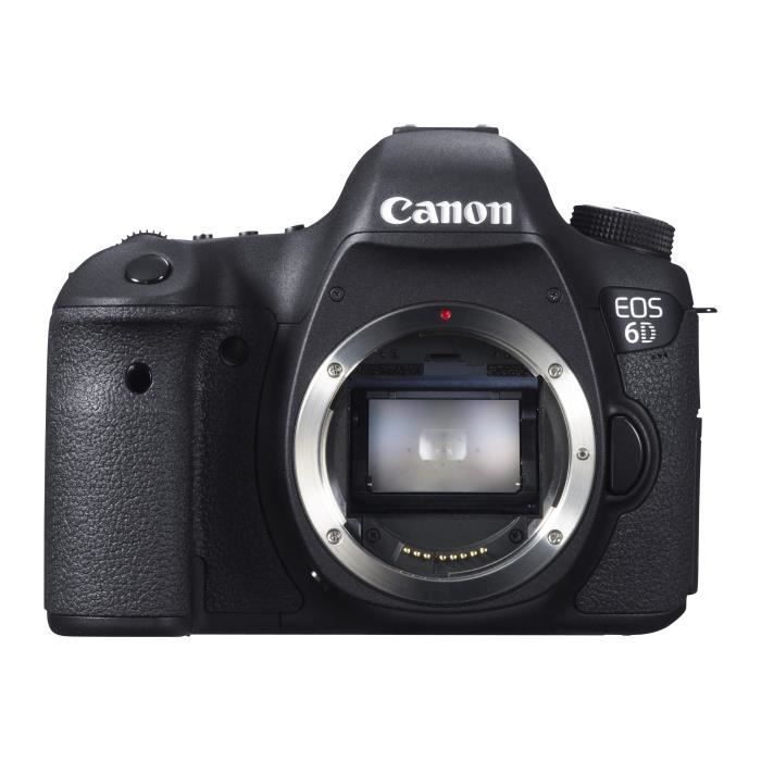 Canon EOS 6D digitalt spejlreflekskamera - 20,2 MP - 1080p fuldformat - Wi-Fi - Sort