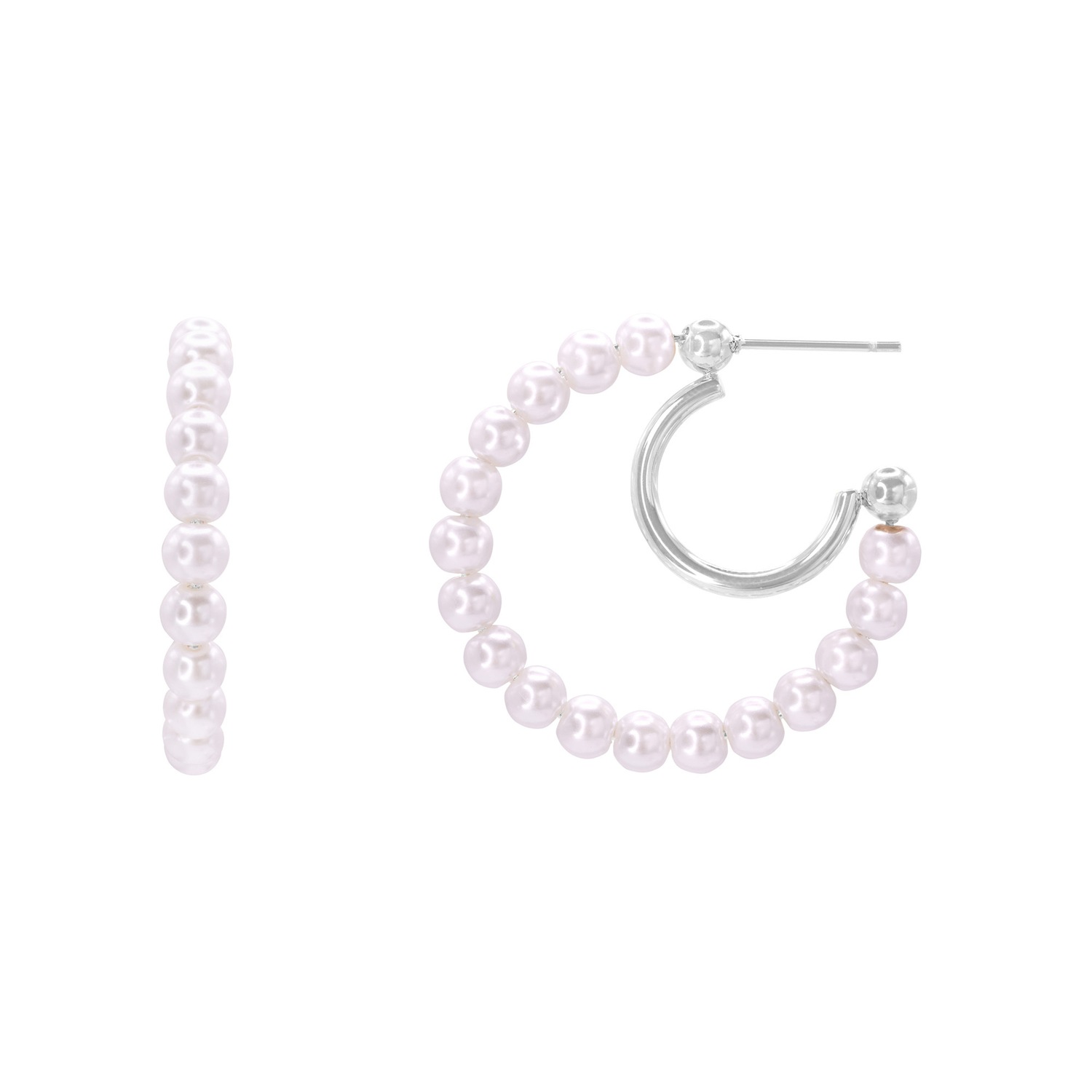 Heideman Boucles d'oreille Celsus couleur argentée polie
