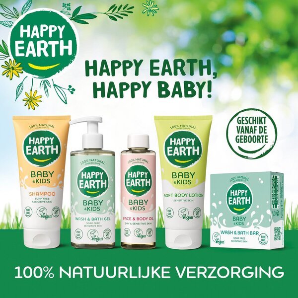 Happy Earth Baby & Kids 100% dabīga sejas un ķermeņa eļļa<br>150ml
