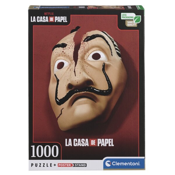 Puzzle Clementoni La Casa de Papel Dali V2<br>1000 dielikov