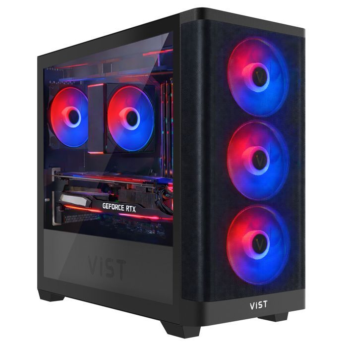 VIST PC Gaming Ryzen 7 5700X - 32GB RAM - NVIDIA GeForce 5060Ti - 1TB M.2 SSD - W11