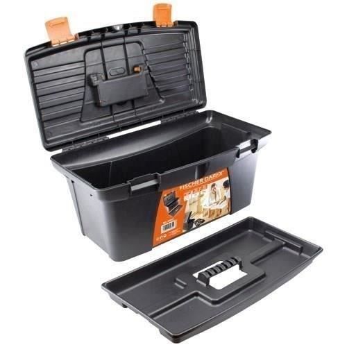 FISCHER DAREX Werkzeugkasten aus Kunststoff – 40 x 20 x 18 cm