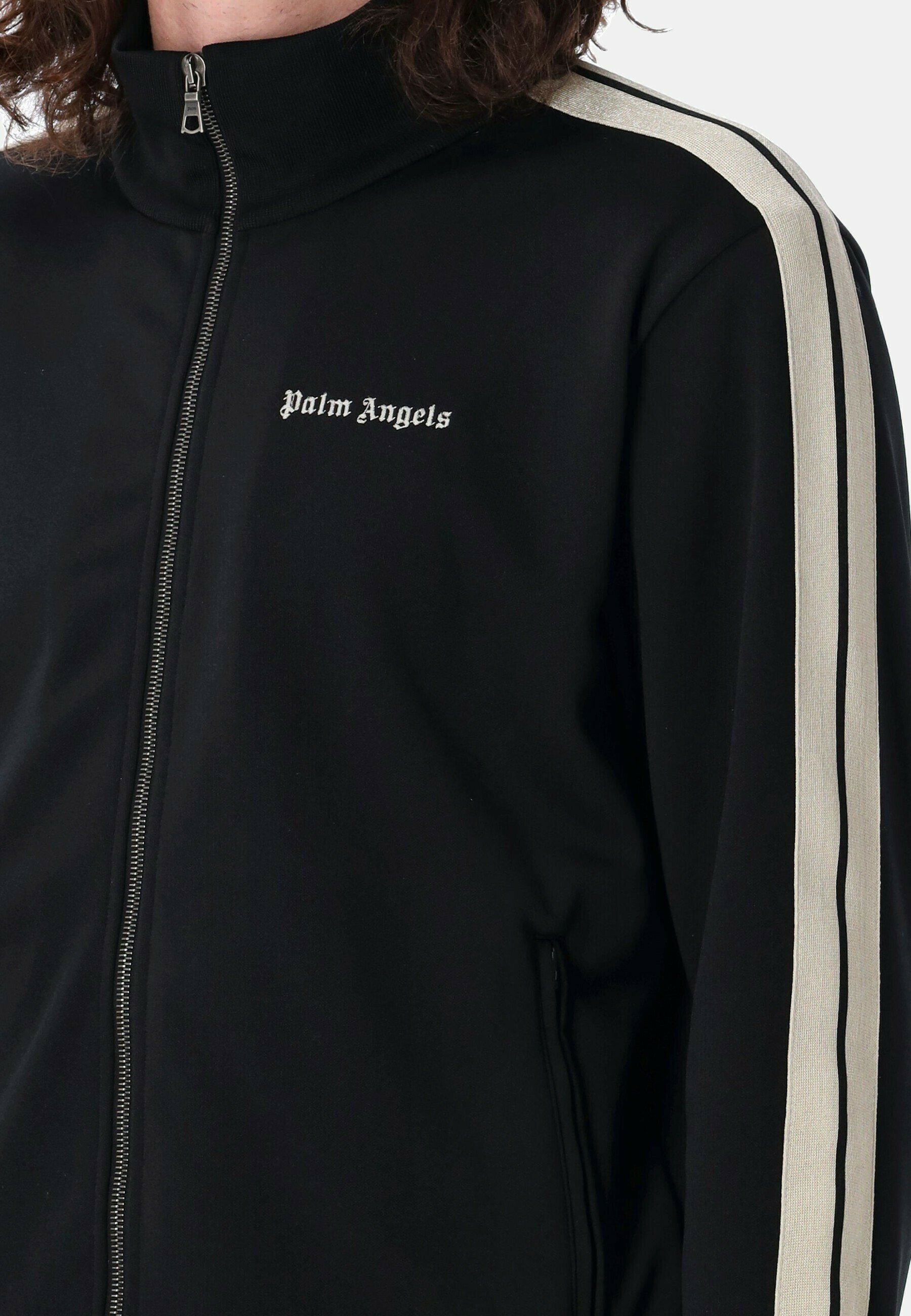 Palm Angels LOGO - Sweatshirt met rits - zwart