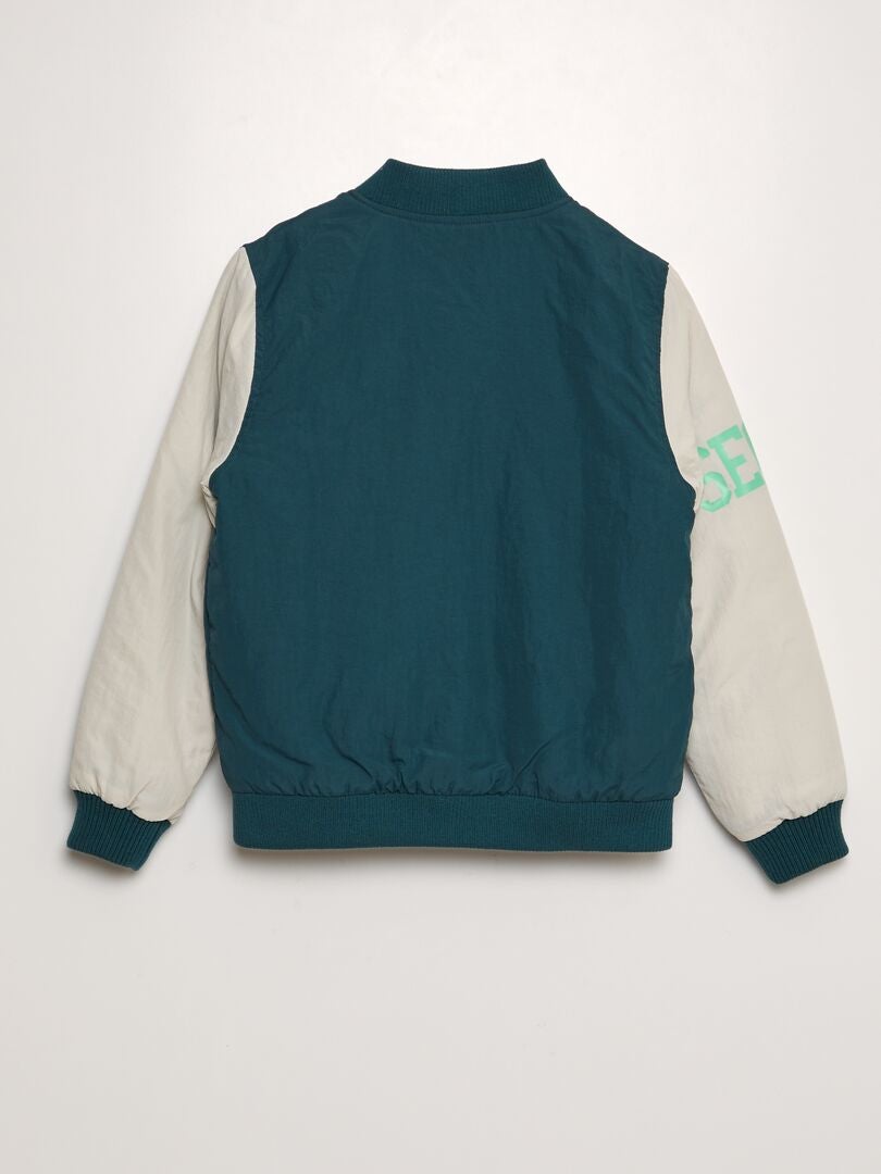 Chaqueta estilo universitario americano - VERDE