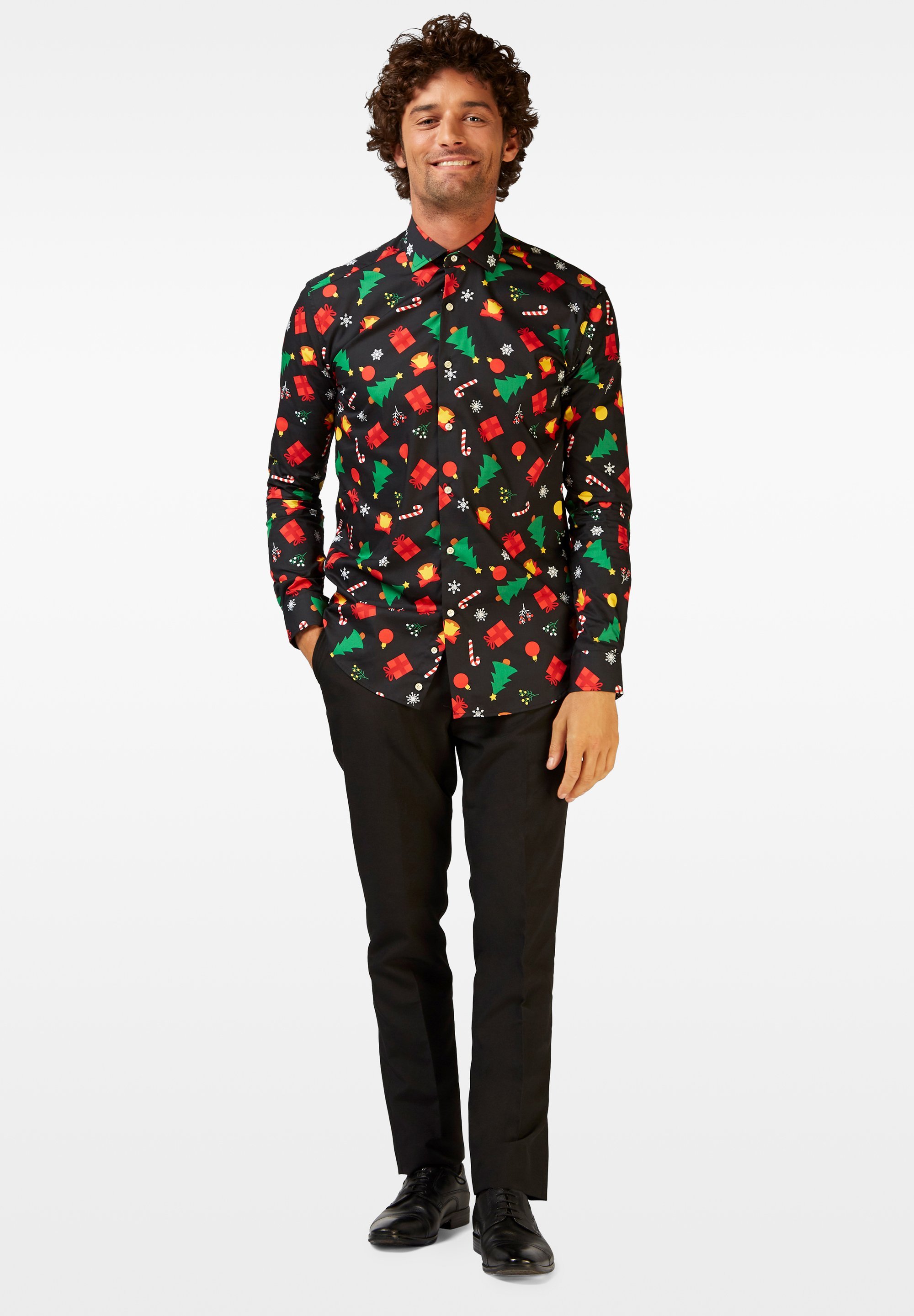OppoSuits CHRISTMAS ICONS - Koszulka - czarna