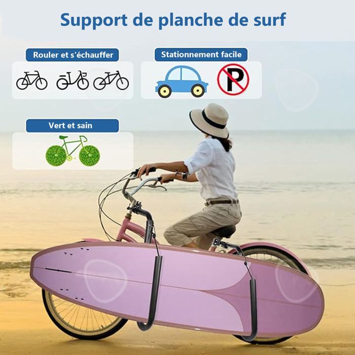 Soporte ajustable para bicicleta, soporte para tabla de surf, soporte ligero para bicicleta, soporte para tabla de surf para deportes al aire libre
