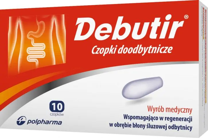 Debutir, Czopki doodbytnicze