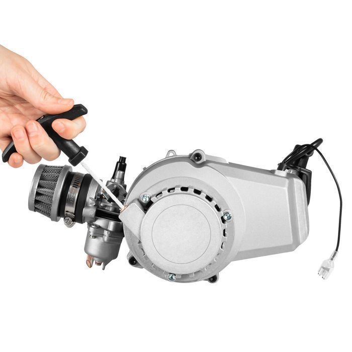 Kit de motor - Mini motor de 49 cc y 2 tiempos para minimoto, minimoto de cross, ATV, scooter - Motor de gasolina monocilíndrico refrigerado por aire