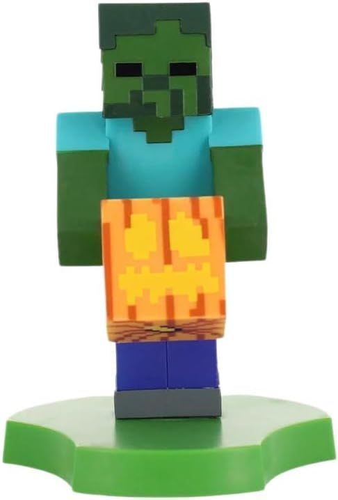 Minecraft Zombie Figurine - EXQUISITE GAMING - Cable Guys - Headphone, smartphone, or small accessory holder - 11 cm