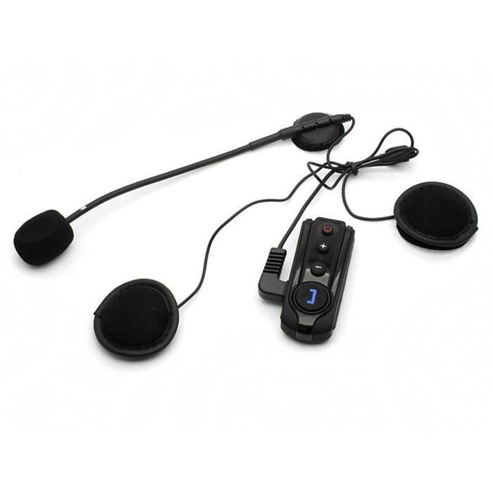 2PCS Boblov Waterproof Bluetooth Headset 1000m Motorcycle Intercom Head Set BT S1 Automatic Hands-Free Opposite Radio Function...