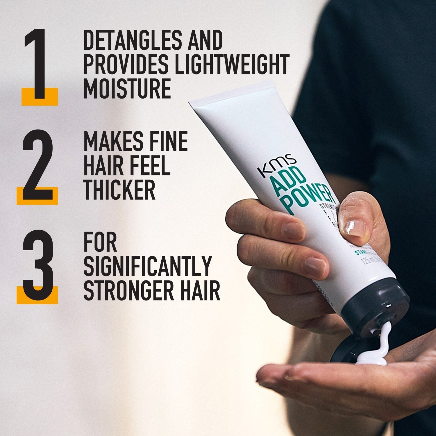 KMS Hair Cream Add Power posilňujúci fluid - 125 ml