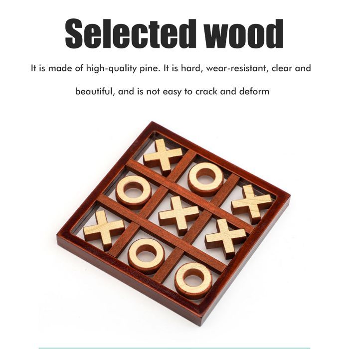 Jeux de société classiques en bois Jeu de société en bois Jouet pour enfants Casse-tête familial Jeu de société Puzzle Cadeau