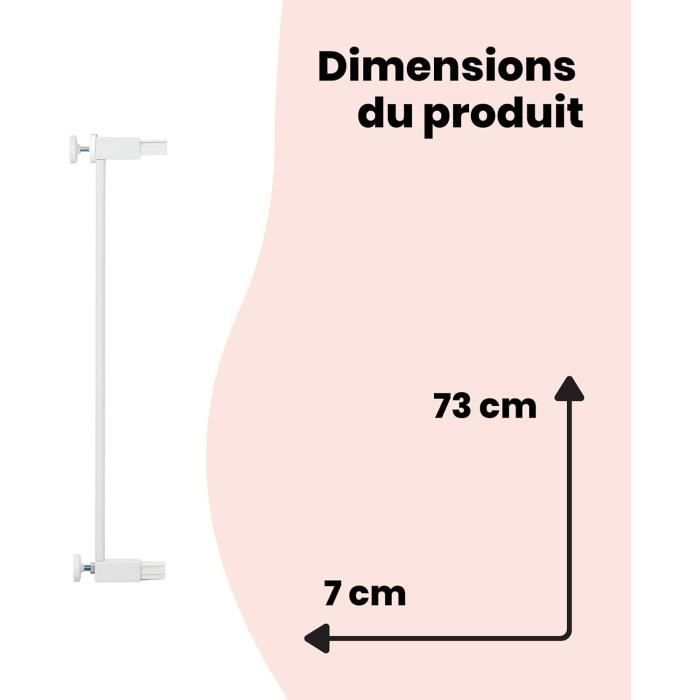 SAFETY 1ST Safety Gate Extension 7 cm White Metal